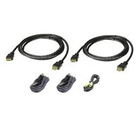 ATEN Kit cavo KVM di sicurezza schermo doppio USB HDMI da 1,8 M NEW