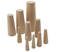 Verbpupl Tappi di Scarico Barca | Cono in Legno Portatile | 10 Pezzi Otturatori per Scarico Barche | per Yacht Navi Kayak Outdoor Offshore Pesca Spiaggia Tempesta Invernale