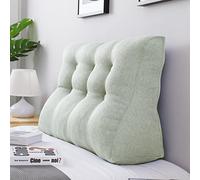 VERCART Cuscino Cuneo Letto Schienale Rialzato Doppio Petto Schiena Grandi Cuscini per Dormire da Lettura Grande Testiera per Letto Divano con Federa Removibile Biancheria Bianca 100cm