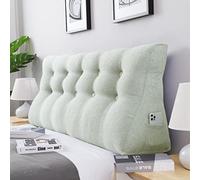 VERCART Cuscino Cuneo Letto Schienale Rialzato Doppio Petto Schiena Grandi Cuscini per Dormire da Lettura Grande Testiera per Letto Divano con Federa Removibile Biancheria Bianca 160cm