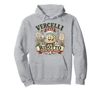 Vercelli Italia Risotto Capitale - Logo Mascotte Risotto Vintage Felpa con Cappuccio