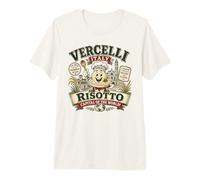 Vercelli Italia Risotto Capitale - Logo Mascotte Risotto Vintage Maglietta Premium