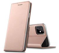 Verco case per Apple iPhone 11 Cover, Custodia a Libro Pelle PU per iPhone 11 Booklet Protettiva [magnetica integrata], Rosa