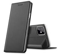 Verco case per Apple iPhone 11 Cover, Custodia a Libro Pelle PU per iPhone 11 Booklet Protettiva [magnetica integrata], Nero