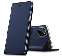 Verco case per Apple iPhone 11 Pro Max Cover, Custodia a Libro Pelle PU per iPhone 11 Pro Max Booklet Protettiva [magnetica integrata], Azzurro