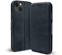 Verco Case per Apple iPhone 13 Custodia, Cover a Libro Pelle PU per iPhone 13 Custodia Premio Booklet Protettiva, Blu