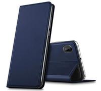 Verco case per Galaxy A10 Cover, Custodia a Libro Pelle PU per Samsung Galaxy A10 Booklet Protettiva [magnetica integrata], Azzurro