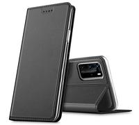 Verco case per Huawei P40 Pro Cover, Custodia a Libro Pelle PU per Huawei P40 Pro Booklet Protettiva [magnetica integrata], Nero