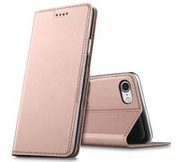 Verco case per iPhone SE 2022 Cover, Custodia a Libro Pelle PU per iPhone SE 3. Generation Booklet Protettiva [magnetica integrata], Rosa