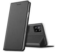 Verco case per Samsung Galaxy A22 5G Cover, Custodia a Libro Pelle PU per Samsung A22 5G Booklet Protettiva [magnetica integrata], Nero