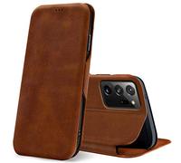Verco Case per Samsung Galaxy Note 20 Ultra Custodia, Cover a Libro Pelle PU per Samsung Note 20 Ultra Custodia Premio Booklet Protettiva, Marrone