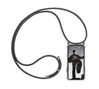 Verco Cover con Cordino compatibile con Huawei Mate 20 Pro, Laccio Case Custodia per Il Collo per Huawei Mate 20 Pro Astuccio silicone con Cinturino - Grigio