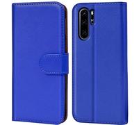 Verco custodia per Huawei P30 Pro, Case per P30 Pro Cover PU Pelle Portafoglio Protettiva, Blu
