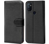 Verco custodia per OnePlus N100, Case per OnePlus N100 Cover PU Pelle Portafoglio Protettiva, Nero