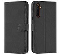 Verco custodia per Realme X50 Pro, Case per Realme X50 Pro Cover PU Pelle Portafoglio Protettiva, Nero