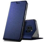 Verco Huawei Mate 20 Pro Cover, Custodia a Libro Pelle PU per Huawei Mate 20 Pro Case Booklet Protettiva [magnetica integrata], Azzurro
