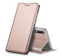 Verco Huawei P20 Cover, Custodia a Libro Pelle PU per Huawei P20 Case Booklet Protettiva [magnetica integrata], Rosa