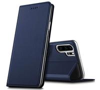 Verco Huawei P30 Pro Cover, Custodia a Libro Pelle PU per Huawei P30 Pro Case Booklet Protettiva [magnetica integrata], Azzurro