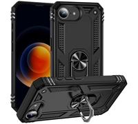 Verco Hybrid Armor Shield Case - Custodia per iPhone 16e, estremamente robusta, con anello magnetico, per iPhone 16e, colore: Nero