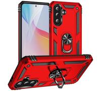 Verco Hybrid Armor Shield Case per Samsung Galaxy A56 5G Custodia, estremamente resistente, con anello magnetico per le dita, per Samsung A56 5G, rosso