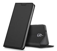 Verco Nokia 3.1 Cover, Custodia a Libro Pelle PU per Nokia 3.1 Case Booklet Protettiva [magnetica integrata], Nero