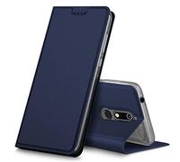 Verco Nokia 5.1 Cover, Custodia a Libro Pelle PU per Nokia 5.1 Case Booklet Protettiva [magnetica integrata], Azzurro