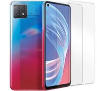 Verco Pellicola protettiva in vetro temperato per OPPO A73 5G, set risparmio 4 in 1, 2 pellicole protettive per display, 2 protezioni per fotocamere, pellicola protettiva per OPPO A73 5G