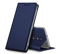 Verco Xperia XZ3 Cover, Custodia a Libro Pelle PU per Sony Xperia XZ3 Case Booklet Protettiva [magnetica integrata], Azzurro