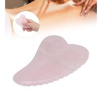 Verdant Touch Gua Sha, strumento per massaggi al quarzo rosa, strumento Gua Sha, raschietto per esercizi con impugnatura da polso, massaggiatore per meridiani in acciaio inossidabile, strumento
