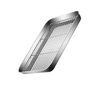VERDANVERSE 1 pezzo Piastra da Forno Acciaio Inossidabile con Filtraggio per Cucinare Antiaderente e Facile da per Barbecue e Forno