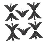 VERDANVERSE 1 Set Fermacravatta Accessori Da Sposa Chiusura A Cravatta Perno Del Colletto Del Vestito Cromo Cravatta Per Gli Uomini Uomo Clip Testimoni Dello Sposo Seta Nero Plastica 10 Pezzi