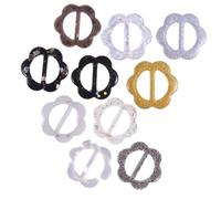 VERDANVERSE 10 Pezzi Clip per Sciarpa in Resina Forma Fiore, Anelli Decorativi per Abbigliamento, per Decorare Sciarpe in Cashmere Spesso e Tee Shirt Colore Colore Casuale Stili multipli