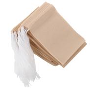 VERDANVERSE 100 pezzi Bustine Filtro Tè Usa e Getta con Coulisse Sacchetti Filtro Naturali per Tisane Tè Sfuso Infusore e
