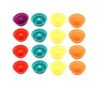 VERDANVERSE 16 pezzi Stampo Silicone per Muffin per Dolci Monoporzione Cioccolato Gelatina e Dessert Materiale e Flessibile per Forno e Casa Colore Casuale Colore Casuale