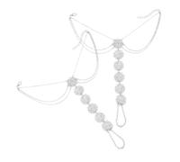 VERDANVERSE 1paio Cavigliera Boho Regolabile Con Design Fiore e Anello Per Dito Perfetta Per Feste e Matrimoni Cavigliera Elegante Per Donne