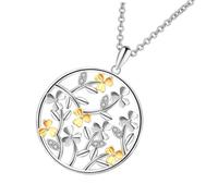VERDANVERSE 1pezzi Collana di San Decorazione Pianta Ciondolo Catena Lunga Gioielli Eleganti e Leggeri