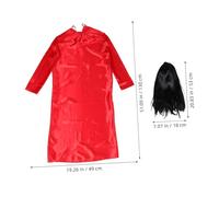 VERDANVERSE 1set Costume Sposa Zombie Per Halloween Abito Fantasma Con Parrucca Adatto Feste e Mascherate Design Elegante e Unico Diverse Taglie