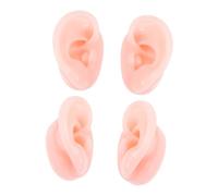 VERDANVERSE 2 paia Modelli Orecchie Silicone Realistici per Display Gioielli e Pratica Pulizia Materiale Morbido e Flessibile per Estetica Agopuntura e Formazione