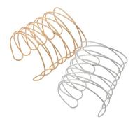 VERDANVERSE 2 pezzi Bracciale Rigido Regolabile Apertura Fascia e Accessorio per Speciali