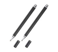 VERDANVERSE 2 pezzi Capacitiva per Smartphone e Tablet Stylus Ergonomico ad Precisione per Schermi Touchscreen Capacitivo Nero Pennino Touch Screen Ricarica per Scrittura e Fluidi