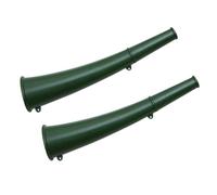 VERDANVERSE 2 Pezzi Corno di Segnalazione Portatile Militare Verde in Ferro e Rame Versatile per Concerti e Cerimonie Design Leggero e Resistente per Uso Esterno