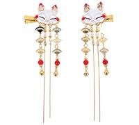 VERDANVERSE 2 Pezzi Fermagli Per Chioma Nappa Vintage Forcine Per Chioma Design Ingenuo in Resistente Accessorio Per Feste e Speciali