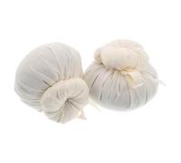 VERDANVERSE 2 Pezzi Palla da Massaggio alle Erbe di Artemisia Bianco Tessuto Non Tessuto Design Portatile per Sollievo Muscolare Uso Domestico