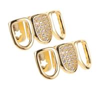 VERDANVERSE 2 Pezzi Puntello per con Denti Braccio per Denti Hip Hop Accessori per Griglia di Golden