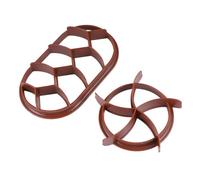 VERDANVERSE 2 Pezzi Stampo per Pane Rotondo e in Plastica per Forno Accessori da Forno e Negozio Pressa per Pasta e Dolci Facile da e Riutilizzabile