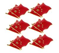 VERDANVERSE 20 pezzi Spille Patriottiche Cinese in Lucidata Spille con Cinque Punte per e Regali di Identità