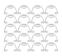 VERDANVERSE 20 Pezzi Supporti Portalampada in Ferro Argento per Apparecchi di Illuminazione, Design Versatile e Stabile per Sostituzione e Riparazione Lampade