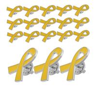 VERDANVERSE 20pezzi Spille Decorative Per Sensibilizzazione Sulla Salute Del Spille Forma Di Fiocco Accessorio Di Consapevolezza Smalto Per Eventi e Campagne Di Prevenzione
