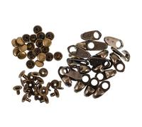 VERDANVERSE 20sets Kit Di Riparazione Per Lacci Di Scarpe Lega Di Ganci Per Stivali Da Escursionismo Fibbia Per Lacci Di Scarpa Per Escursioni e Arrampicate Facile e Applicazione Versatile