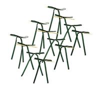 VERDANVERSE 24 Pezzi Floccando L'Arco del Nastro Arco Decorativo Bowknot Mini Archi Decorazioni di Prua Crafting Fiocco per Capelli Natalizio Dark Green